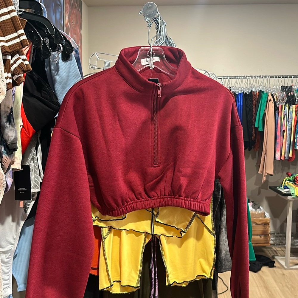 red sweater